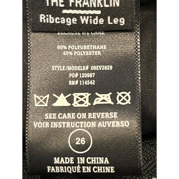 NWT [BLANKNYC] Women's Size 26 Black The Franklin Wide Leg Faux Leather Pants - Picture 3 of 8